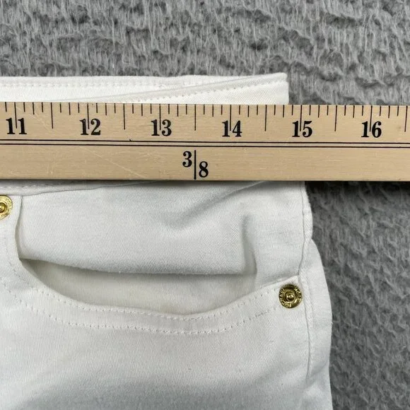 Michael Kors Jeans Womens 8 White Izzy Skinny Denim - Picture 5 of 10